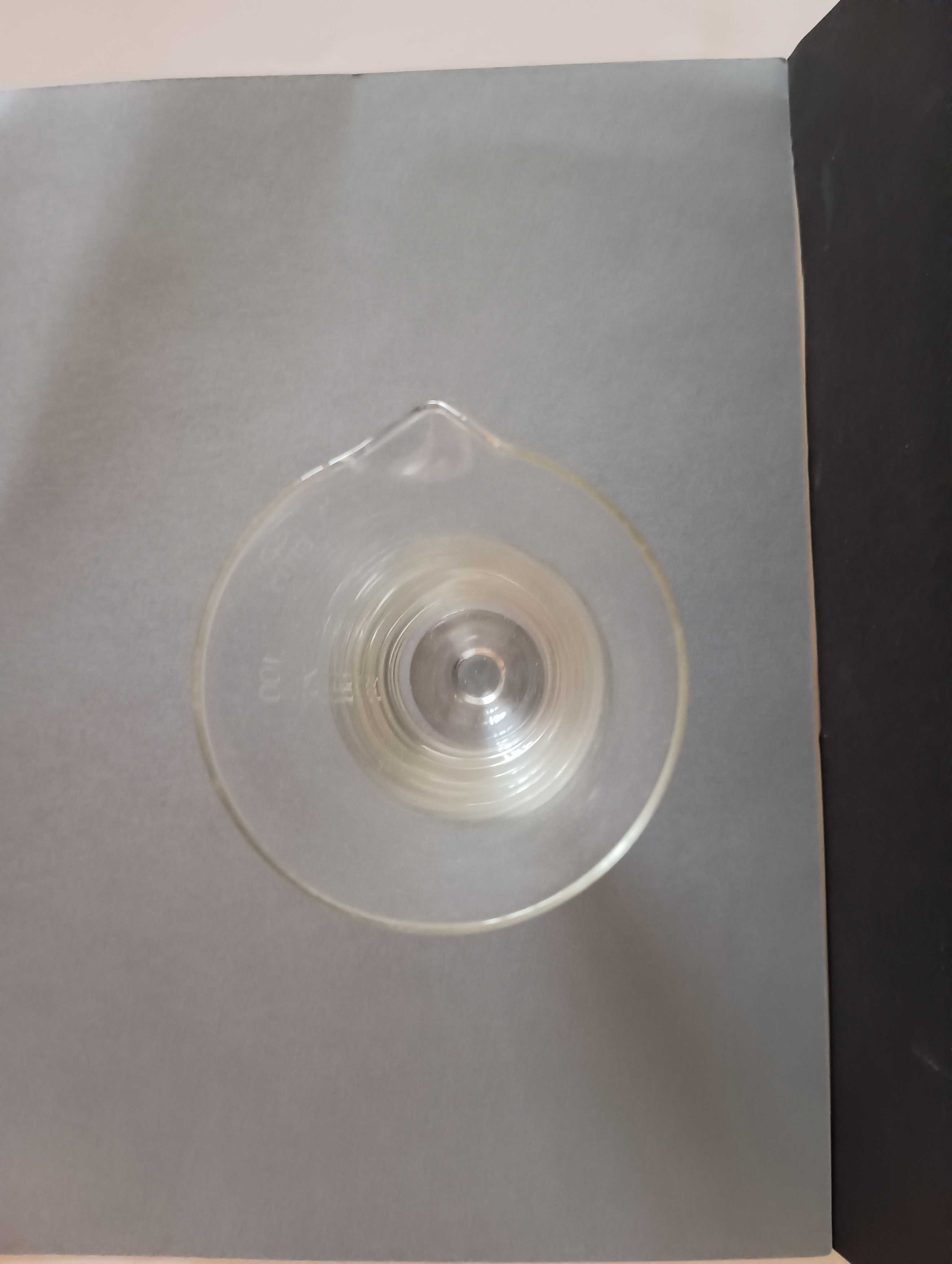 3 Copos de vidro térmico de laboratório da década de 70