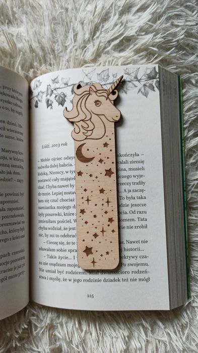 Drewniane Grawerowane Zakładki do Książki