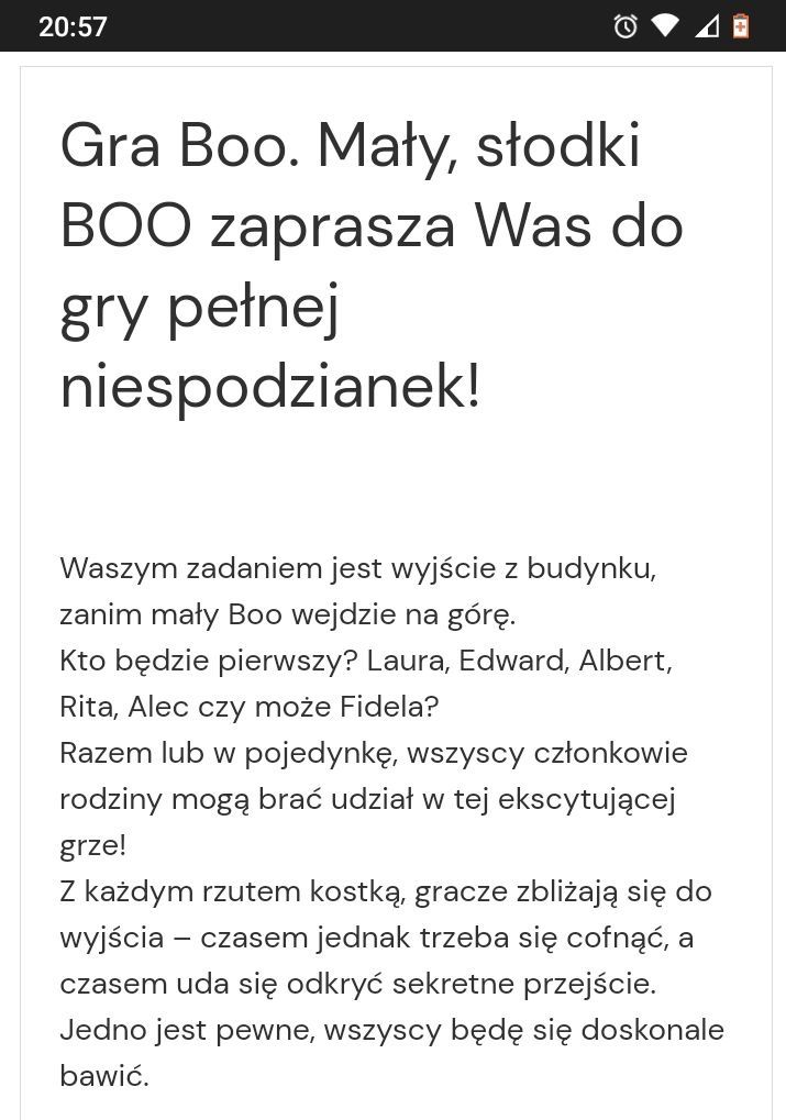 gra planszowa mały słodki duszek