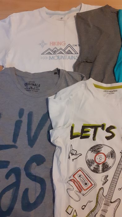 Koszulki Tshirty H&M Destination zestaw 6szt rozm.158/164