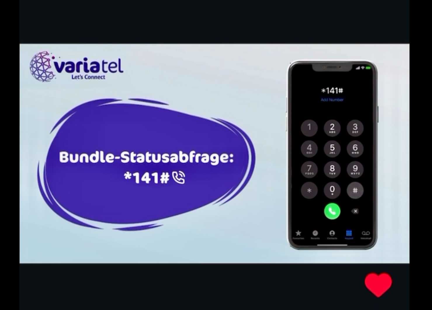 VARIAtel DE +49 Starter Niemcy SIM Card Prepaid Active