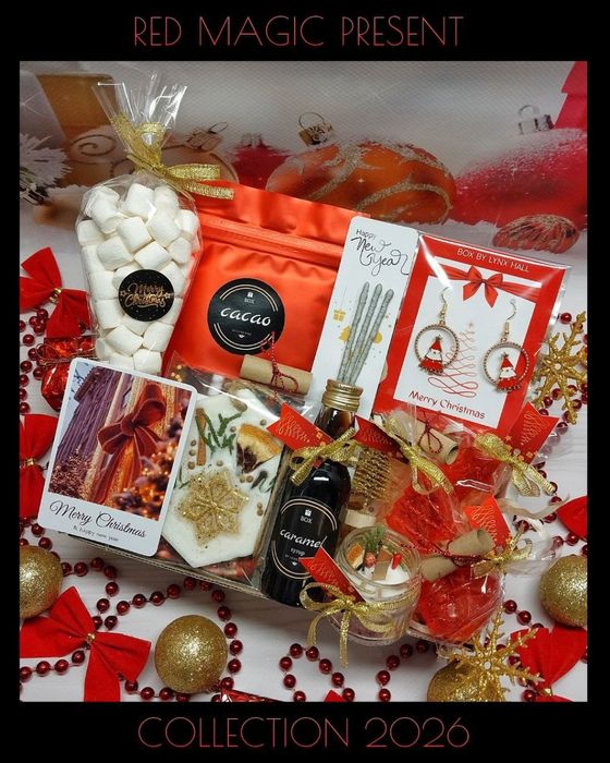 Новорічний подарунковий бокс.Подарунок на Миколая. Різдвяні подарунки.