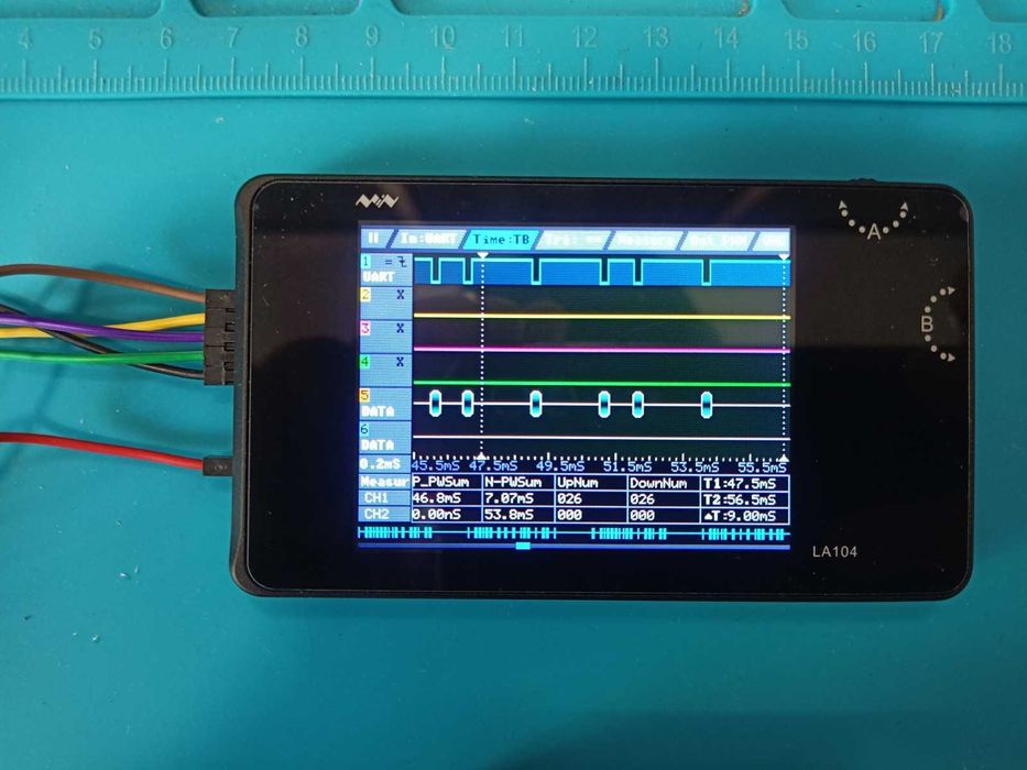 Miniware LA104, Analisador lógico portátil 100 MHz 4 canais