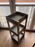 Regał Cube drewniana rama 39x39x96cm Stolik Na Kwiaty Obi