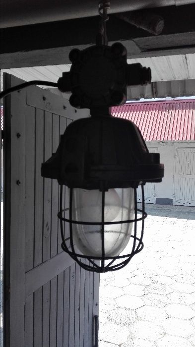 Lampa fabryczna OMP 200 Loft industrial lata 70