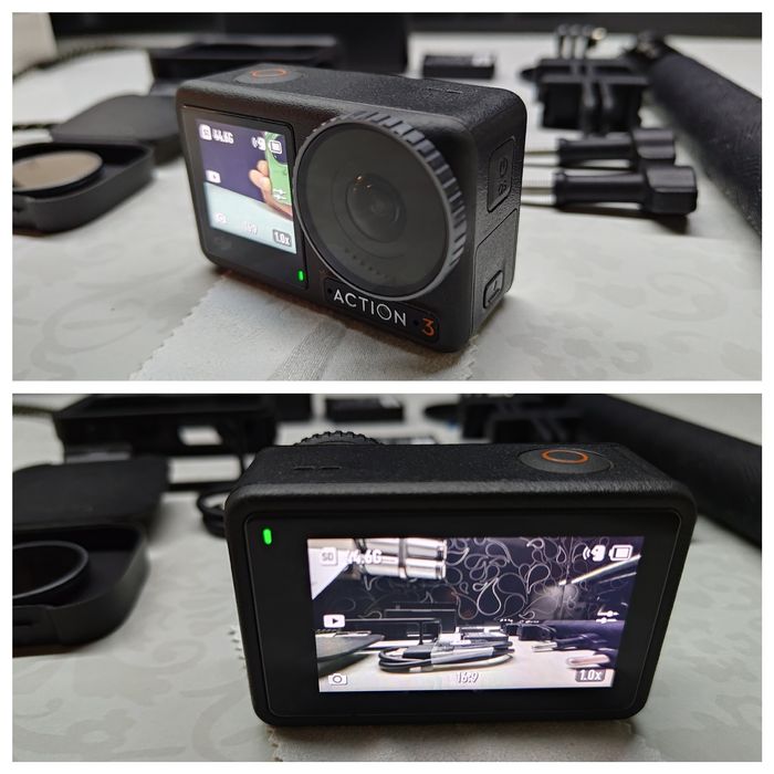 Kamera sportowa DJI osmo action 3 adventure combo/ gwarancja/ dodatki