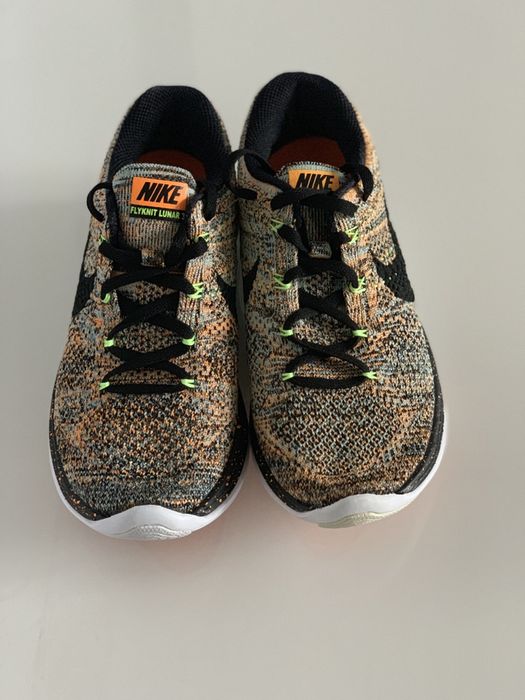 Nike Flyknit Lunar 3 Bright Citrus Black Glacier Ice r.37,5 23,5cm W-w