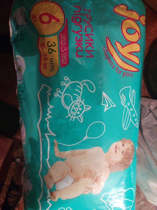 Памперси, підгузки, трусики JOY 6 XL 35шт 15-26кг