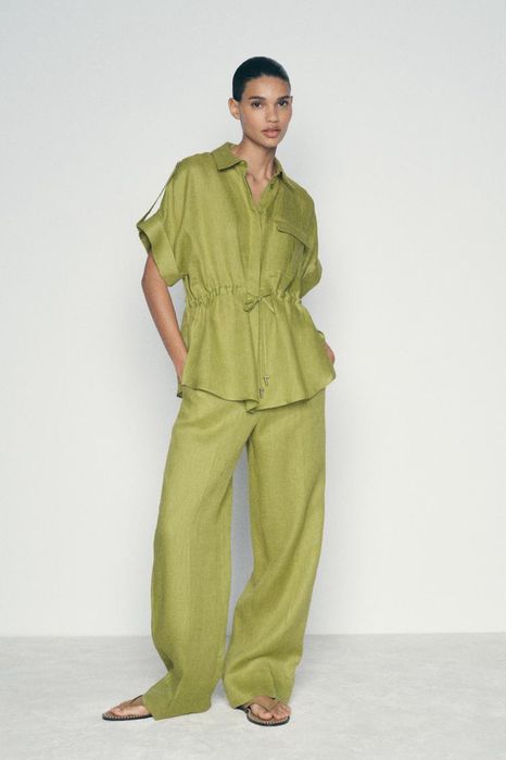 Брюки Zara з  льону