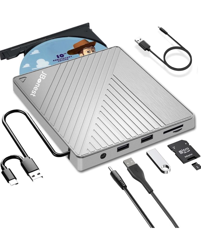 Zewnętrzny napęd CD DVD USB 3.0 typu C