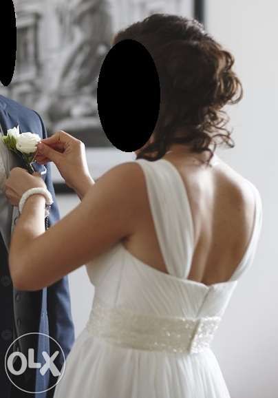 Suknia slubna Pronovias rozmiar 38 + welon 2m i pokrowiec GRATIS boho