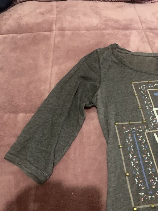 Camisola mulher “Pull&Bear” tamanho M castanha manga a 3/4