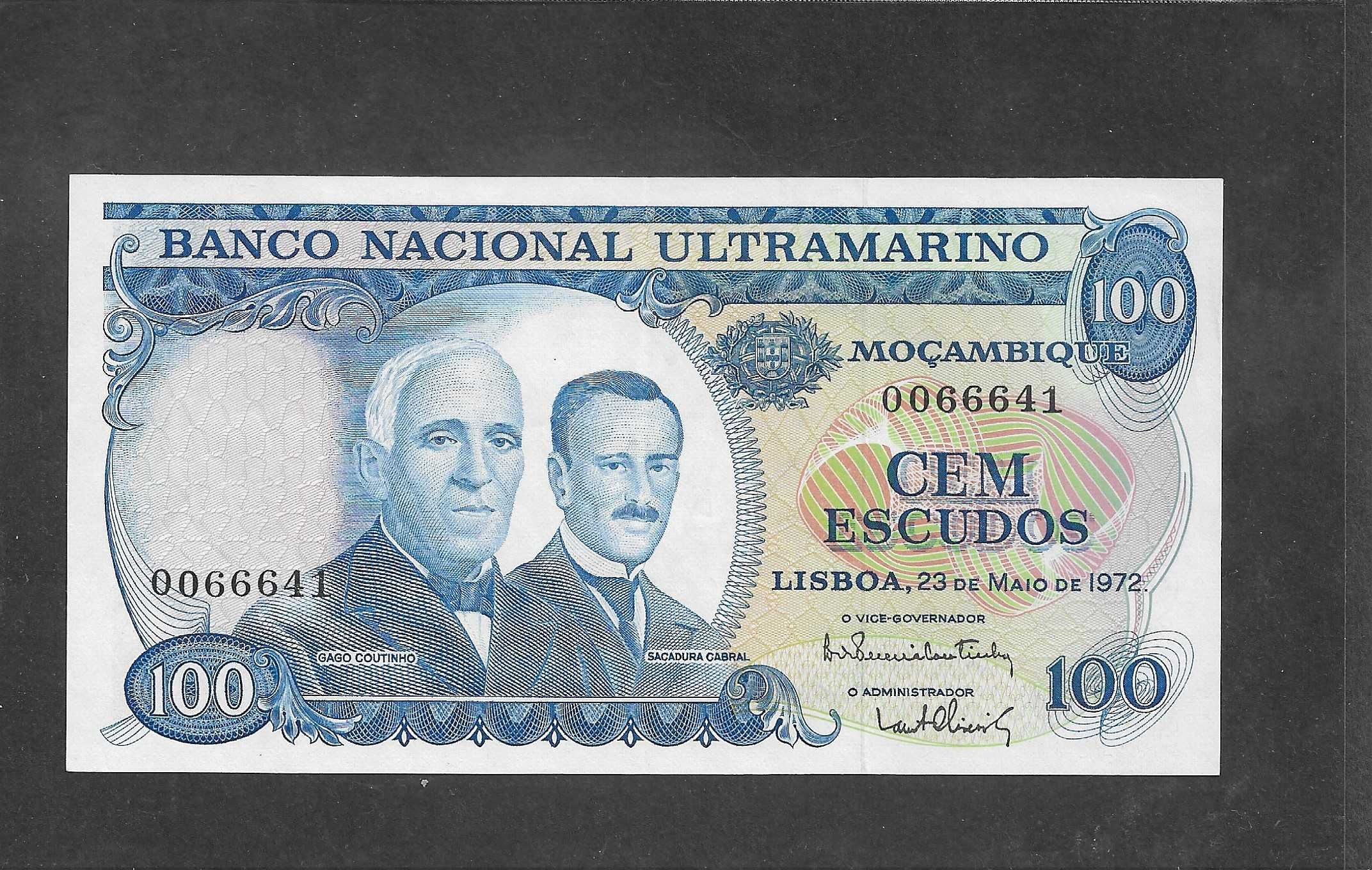 Nota de Moçambique - 100 Escudos