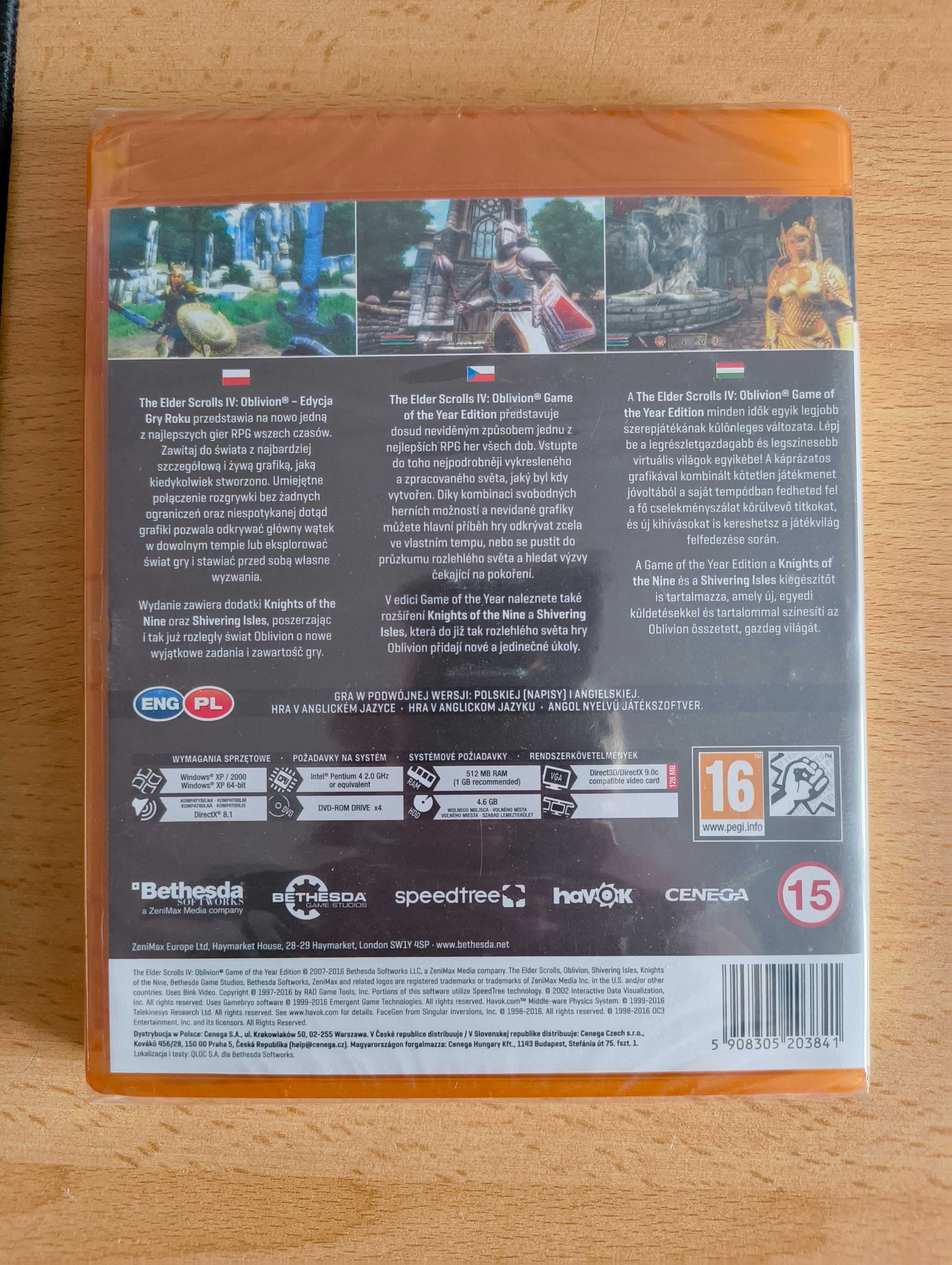 The Elder Scrolls IV: Oblivion Game of the Year Edition - nowa, folia