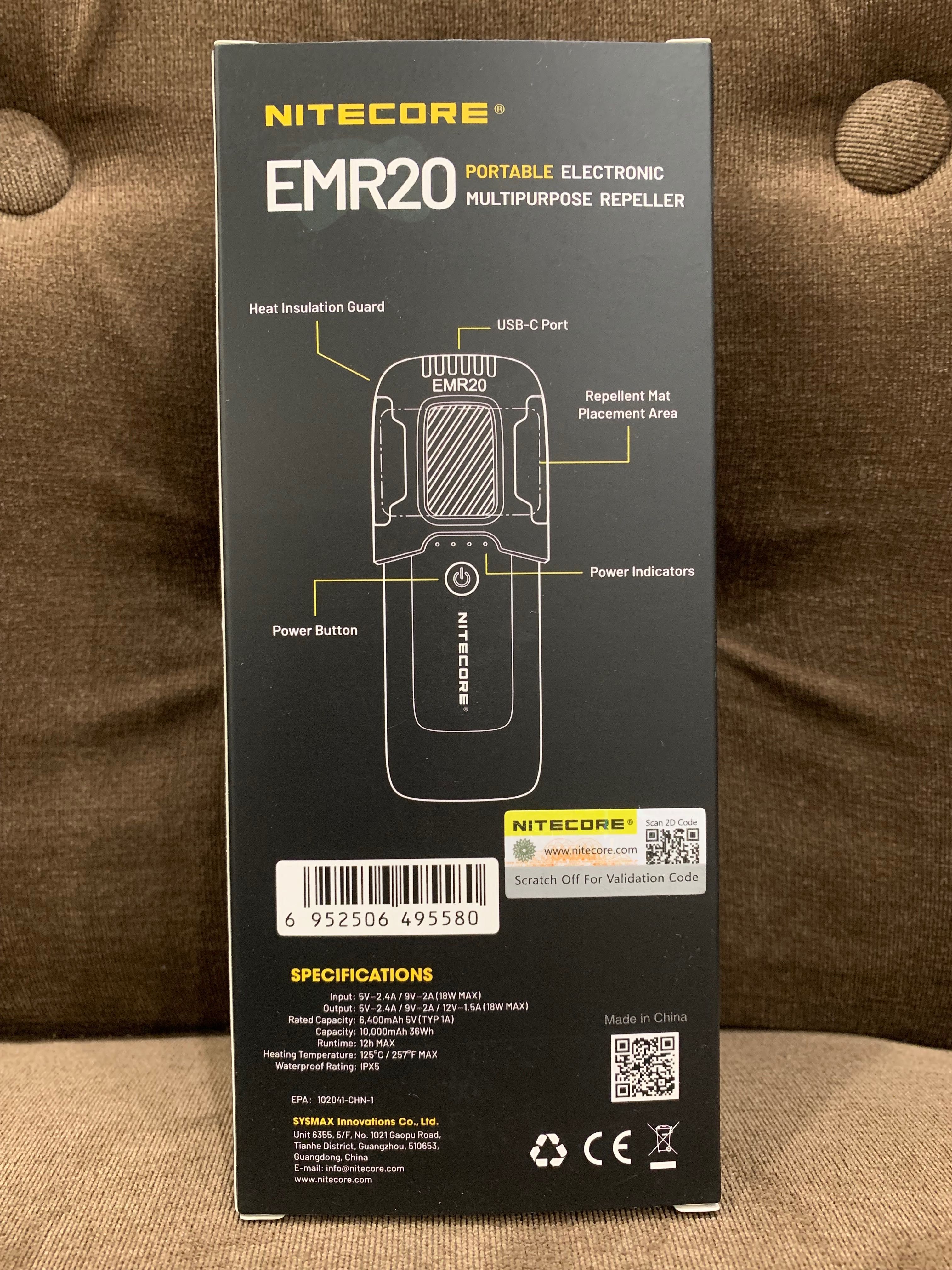 Nitecore EMR20 Фумігатор бездротовий Power Bank  (QC 3.0 10000mAh)