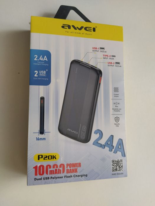 Power Bank  Awei P20K новий