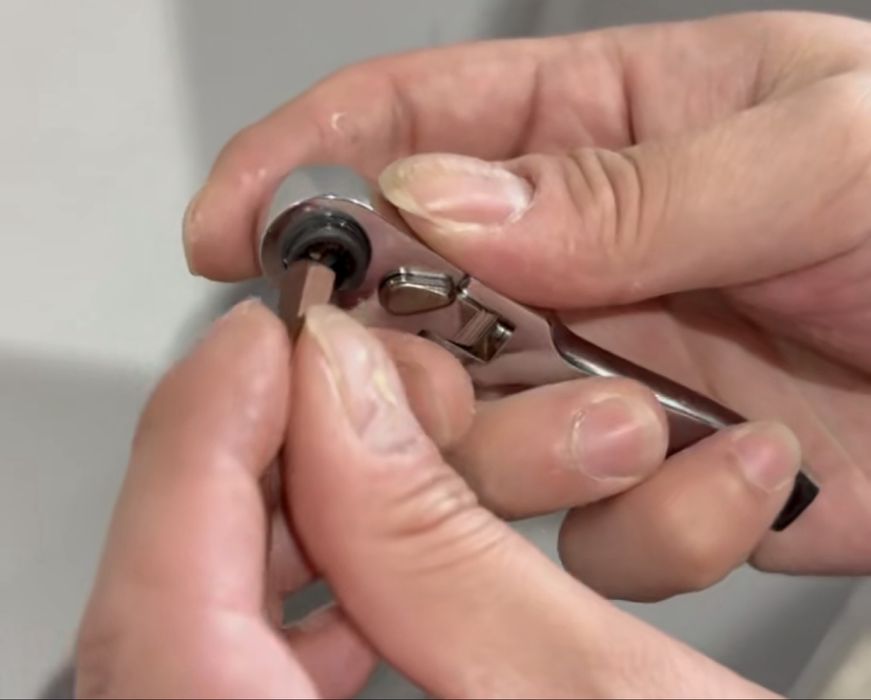 2-в-1 Міні-ключ із тріскачкою Ручка з рухомою головкою Двосторонній