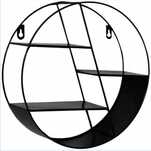 Półka metal BELATONI 29 x 9,3 cm czarny