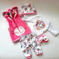 Одяг для ляльки Бебі Борн / Baby Born 40-43 см Набір Рожевий єдиноріг