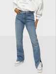Джинсы разрезы талия клёш ровные хс с 34 Zara nly jeans wide leg