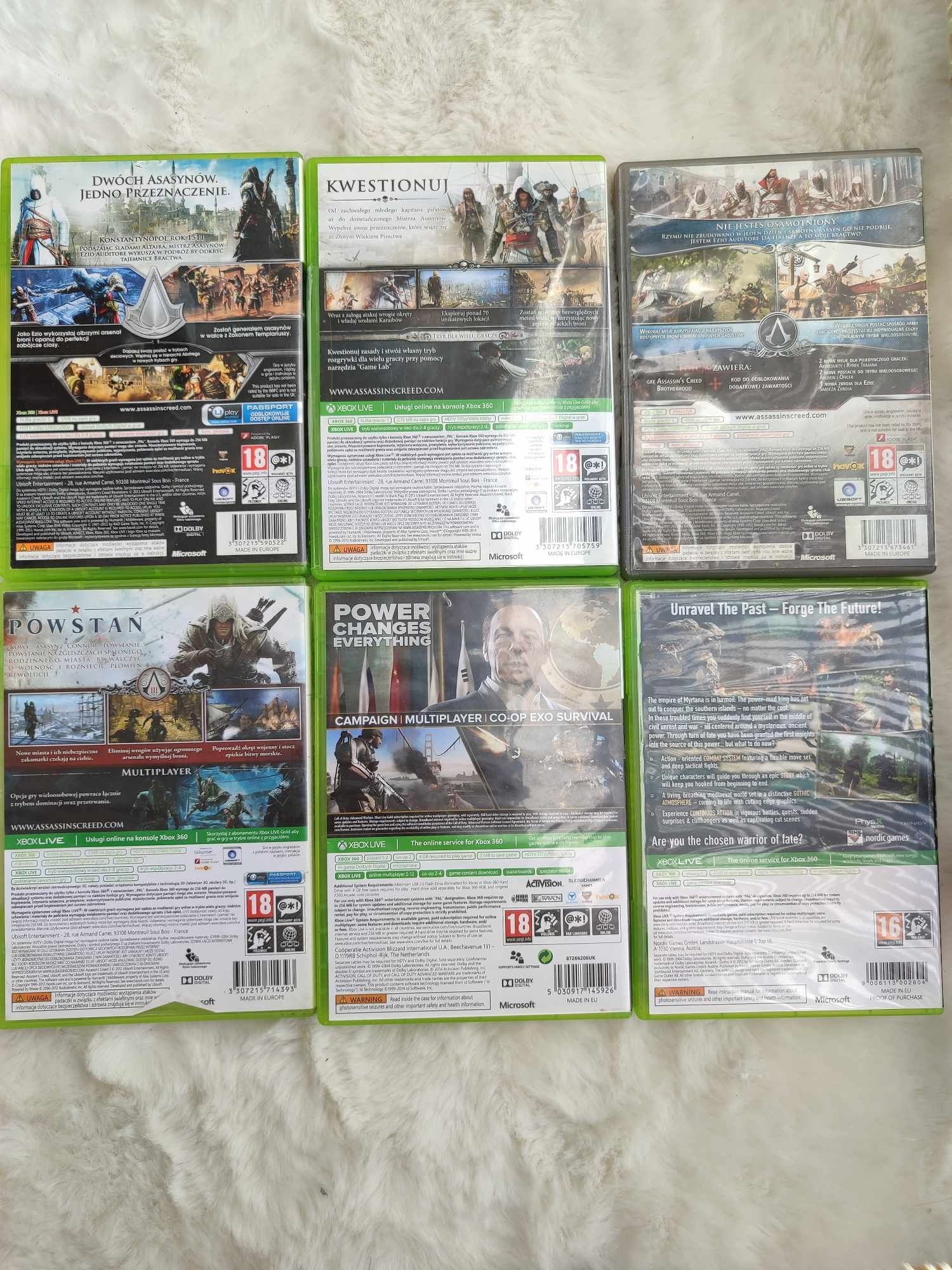 Gry Xbox 360 6sztuk