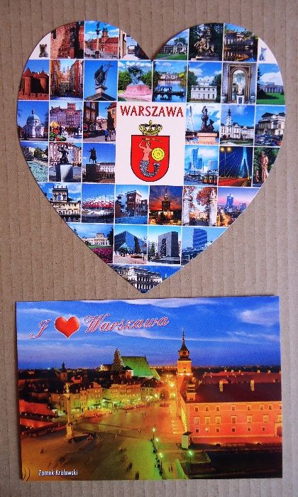 Komplet pocztówek Warszawa 8 sztuk