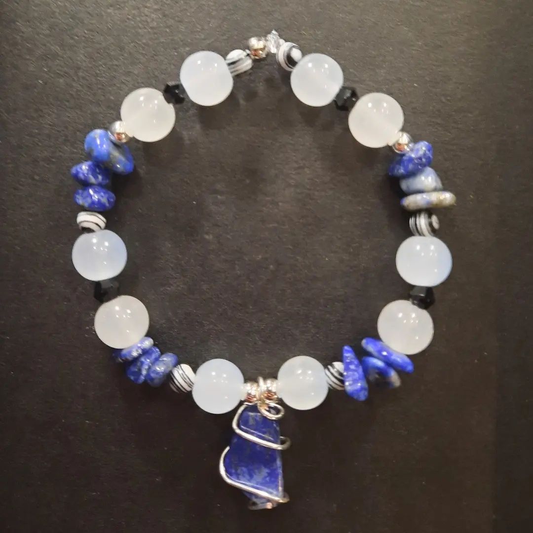 Bransoletka handmade lapis lazuli