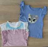 Bluzki dziewczęce lato h&m 110/116
