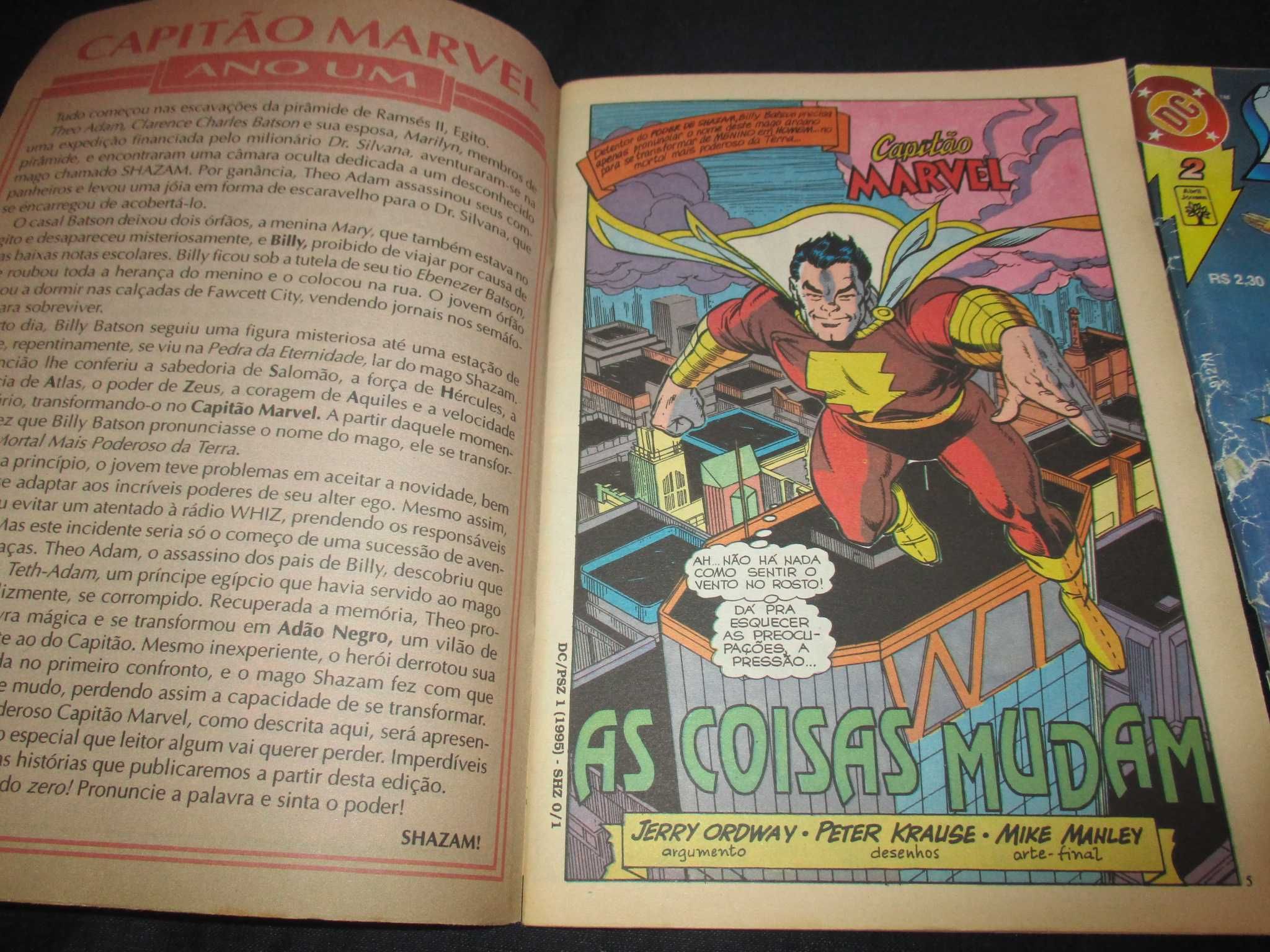 Livros Shazam DC Comics Abril