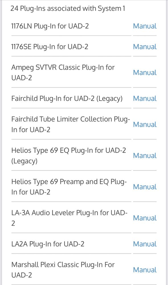 Аккаунт (24plug)  Universal Audio UAD Heritage Edition