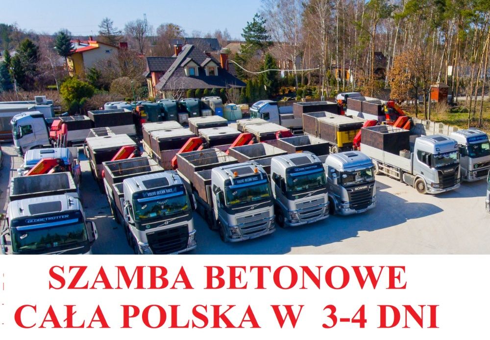 Szambo 6m3 Szamba betonowe zbiorniki zbiornik na deszczówkę 4 do 14m3