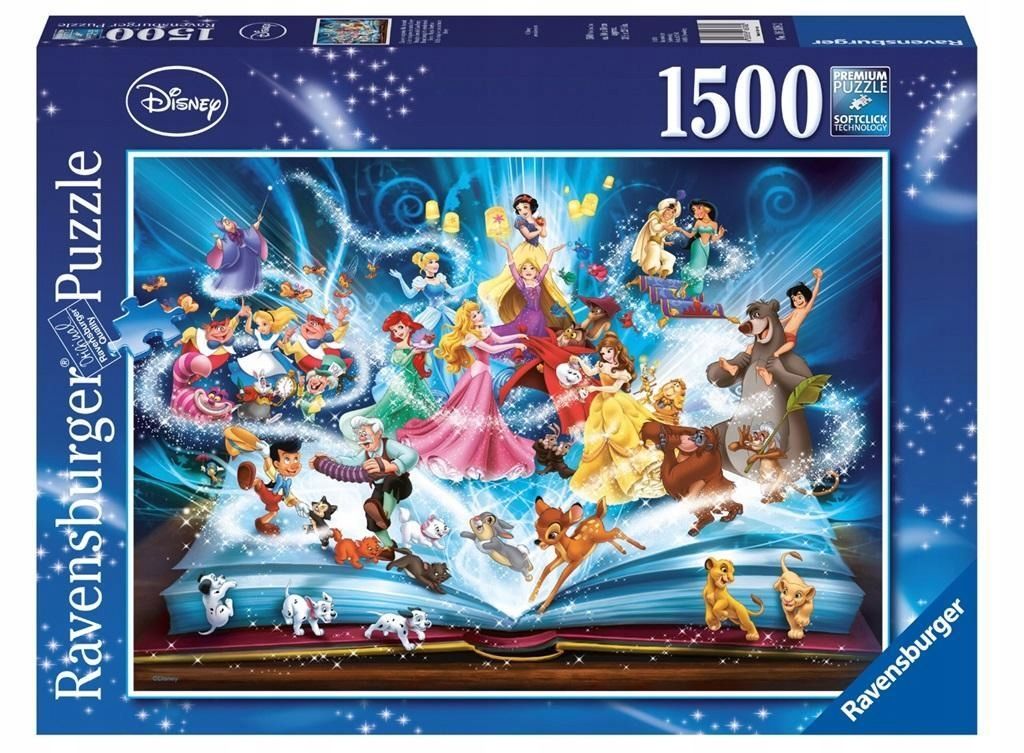 Puzzle 1500 Magiczne Bajki Disney'a, Ravensburger