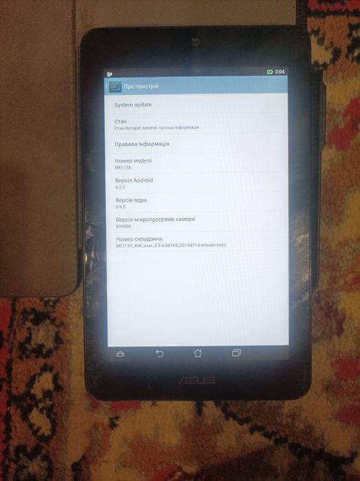 Продам планшет ASus