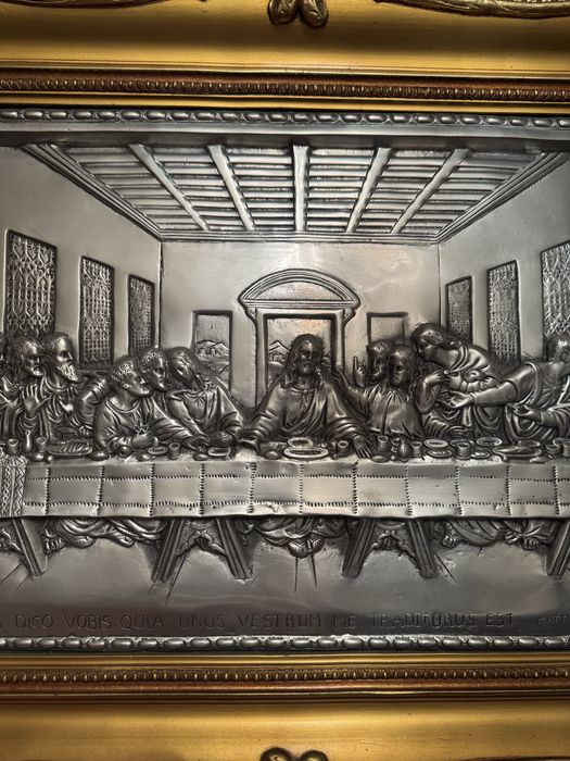 Quadro Ultima Ceia em Prata
