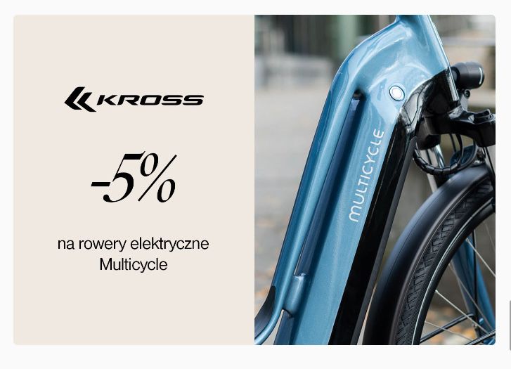 Voucher kod zniżka KROSS rowery elektryczne 5%