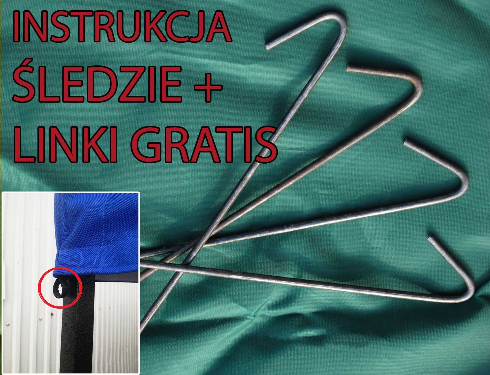 60kg 3x6 18m Namiot Handlowy Ogrodowy parasol szybko rozkładany montaż