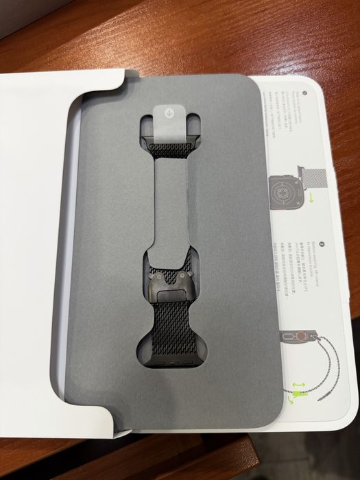 Ремешек Apple Watch 49mm Black Titanium Milanese Loop - Small