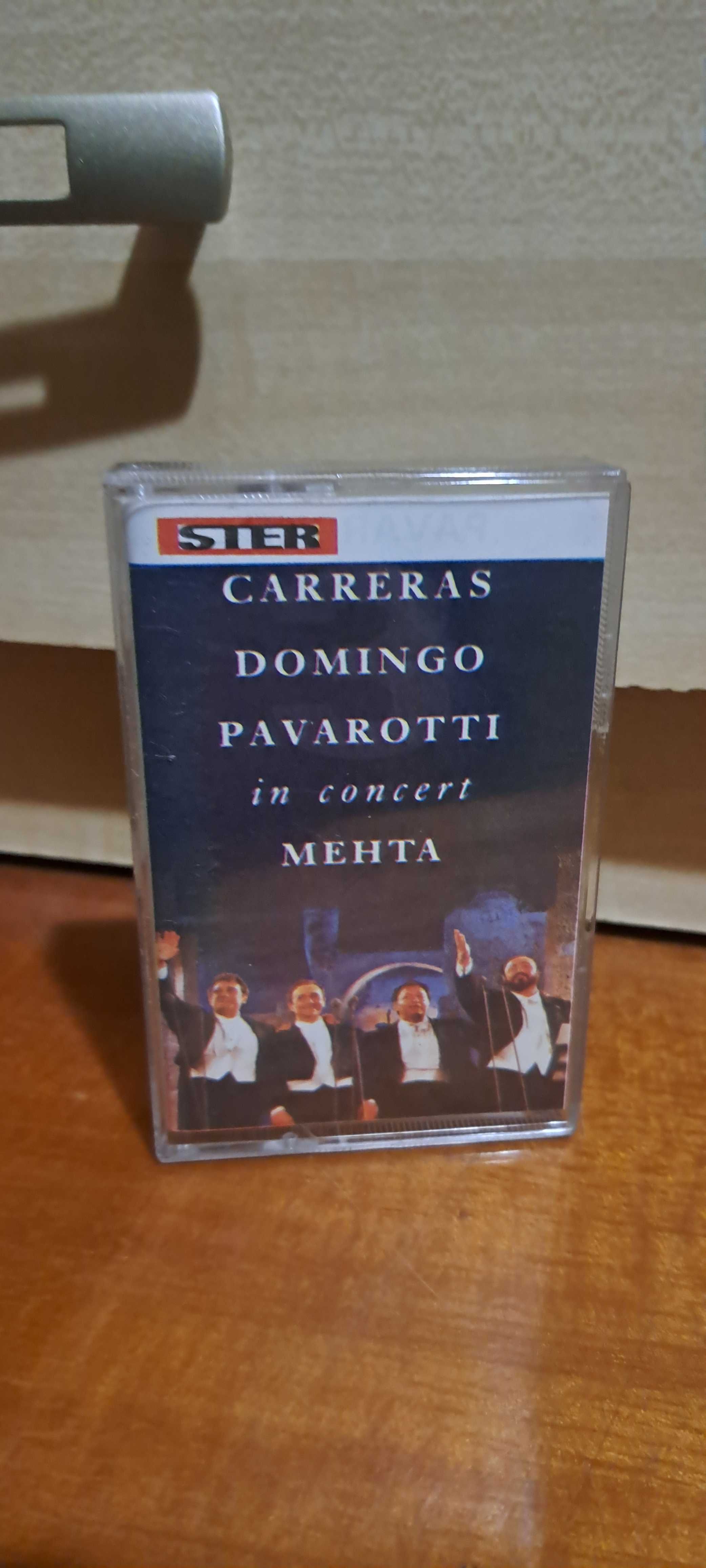 Carreras Domingo Pavarotti 3 słynnych tenorów Mehta  kaseta audio