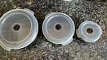 Conjunto 3 recipientes microondas p/ arroz e vapor
