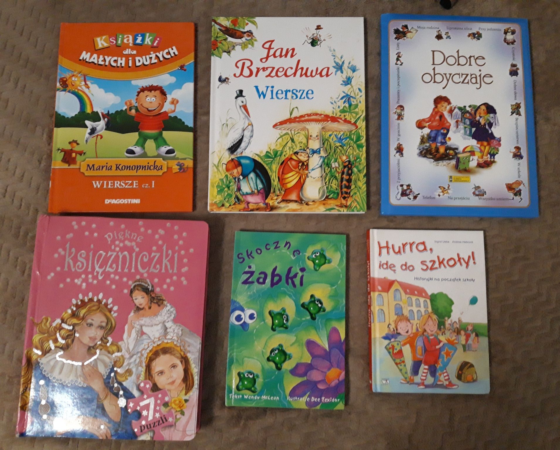 Zestaw 6 książka dla dzieci puzzle wiersze Nowe