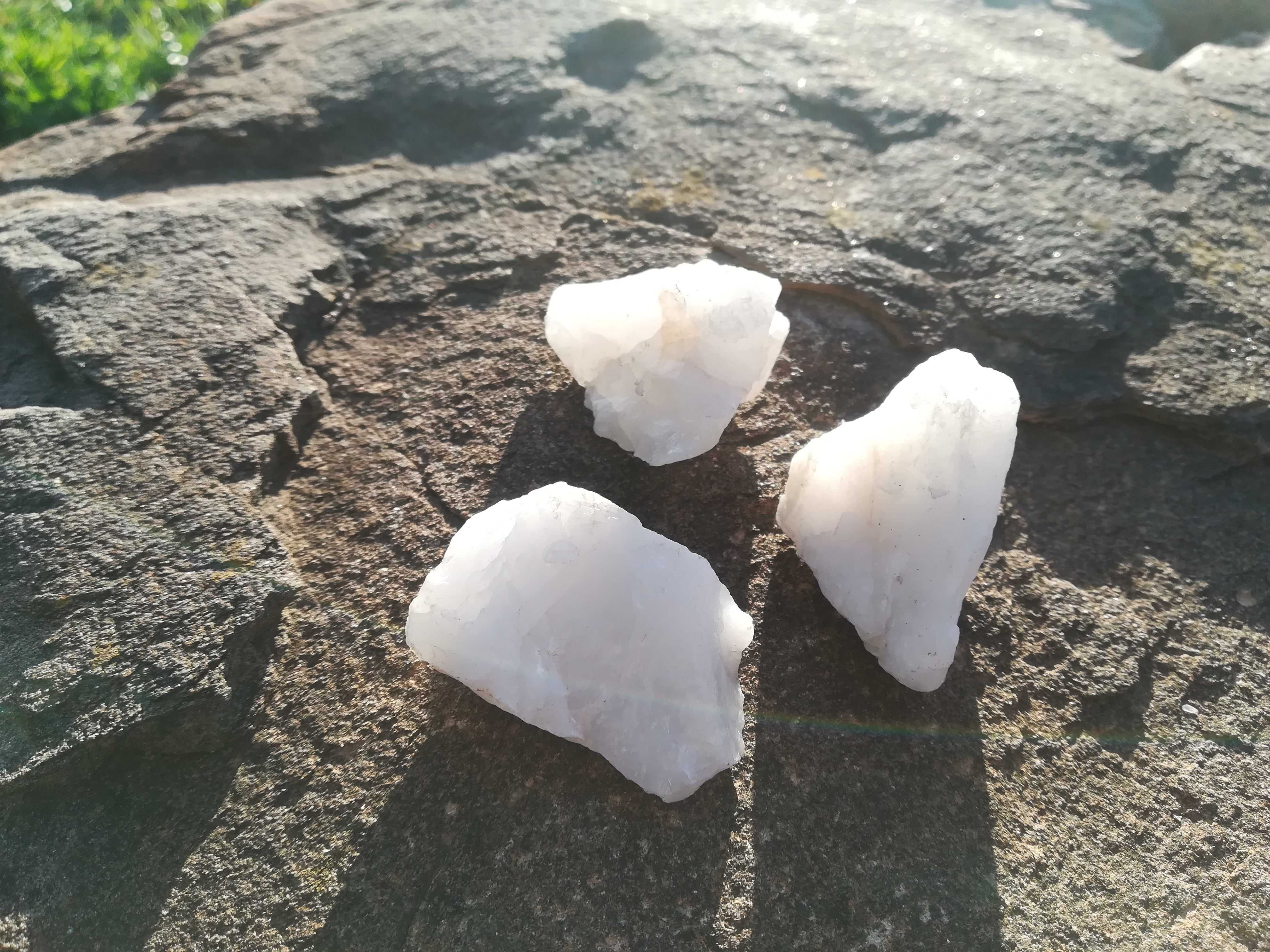Pedras de proteção espiritual, cristais calcite branca 5€ cada