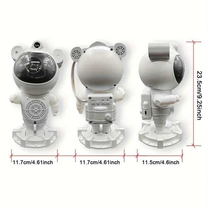 Лазерный ночник-проектор звёздного неба Астронавт ST с колонкой