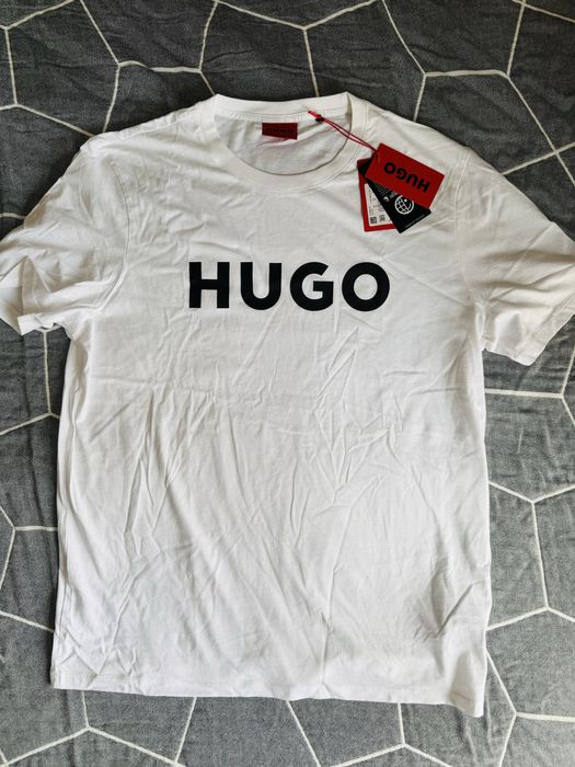Футболка HUGO, белая, оригинал
