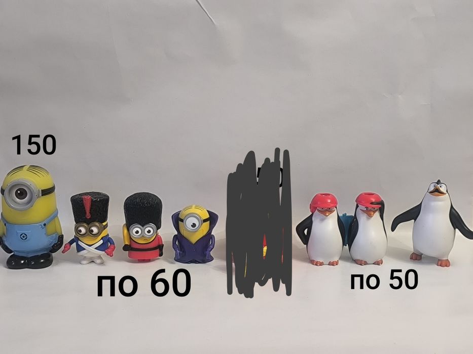 Іграшки фігурки McDonalds scooby asterix Simpsons anime