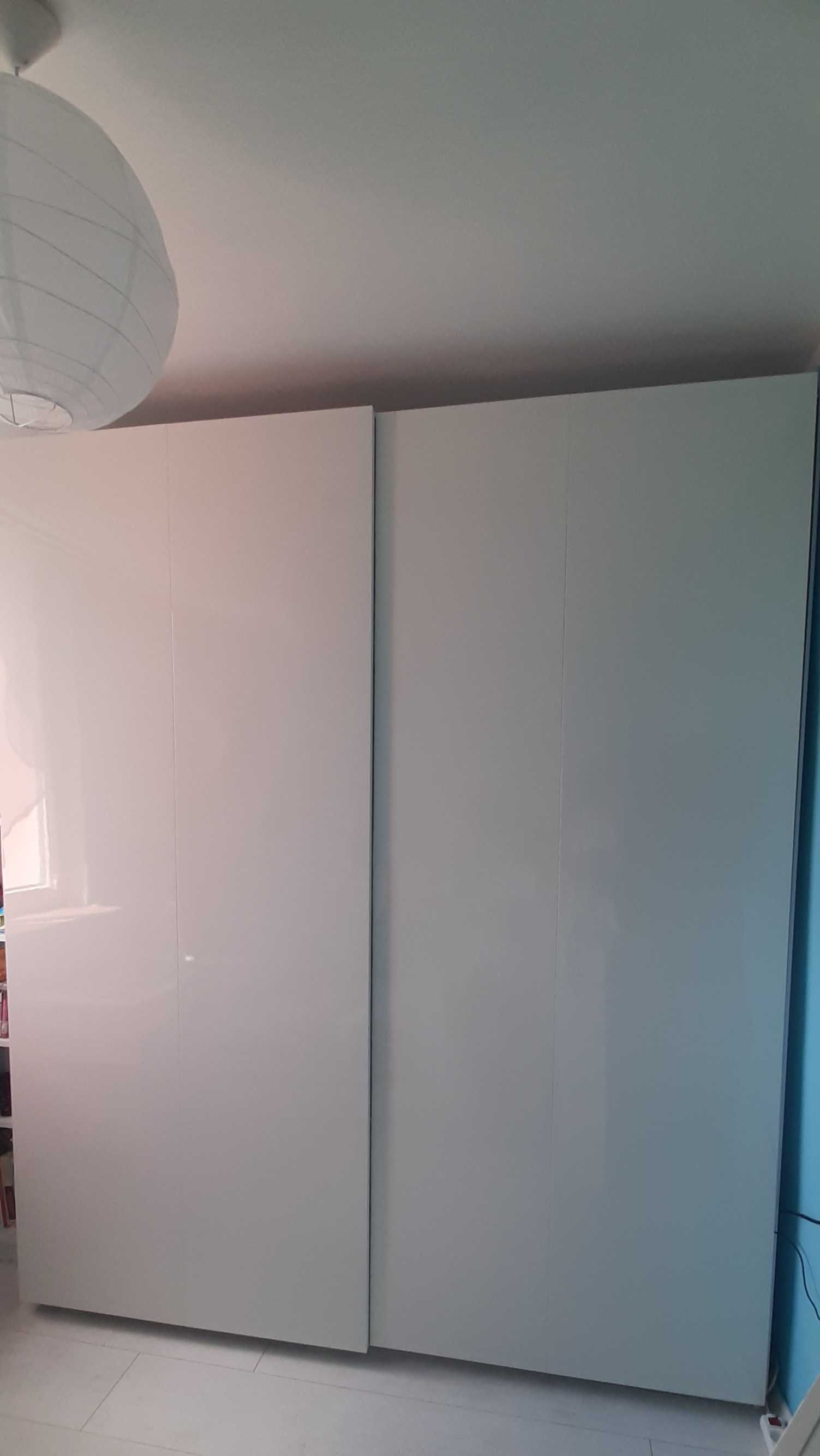 Szafa pax ikea biały połysk przesuwna