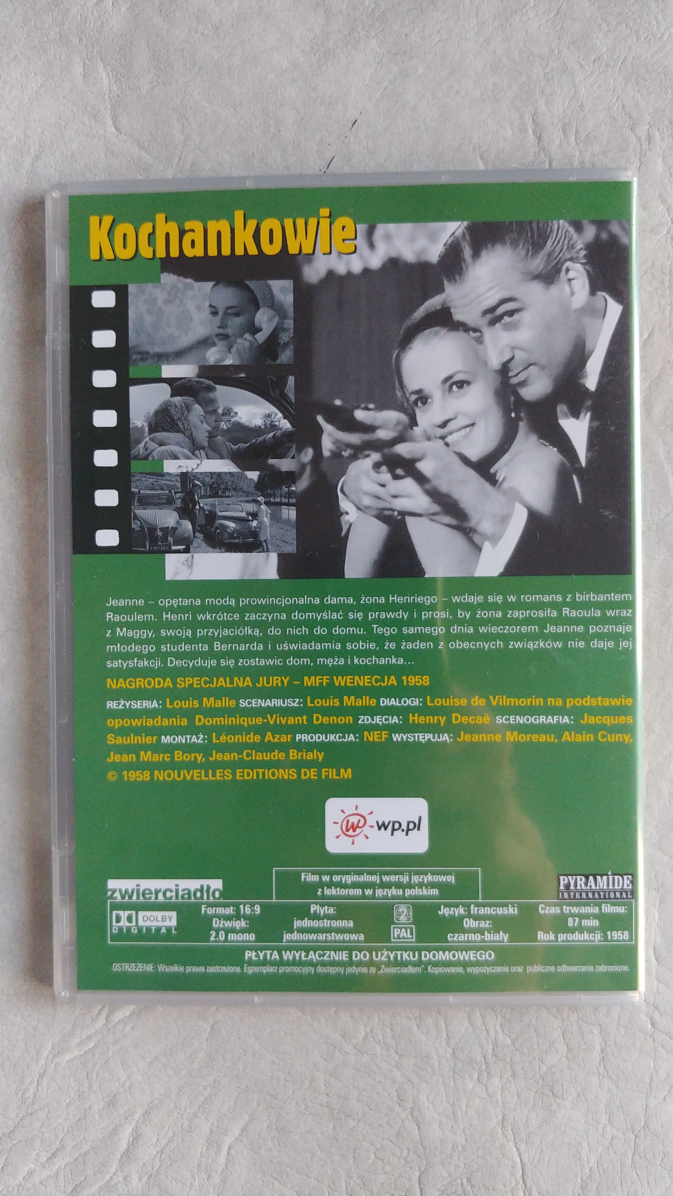 DVD – Kochankowie – z Jeanie Moreau w roli głównej