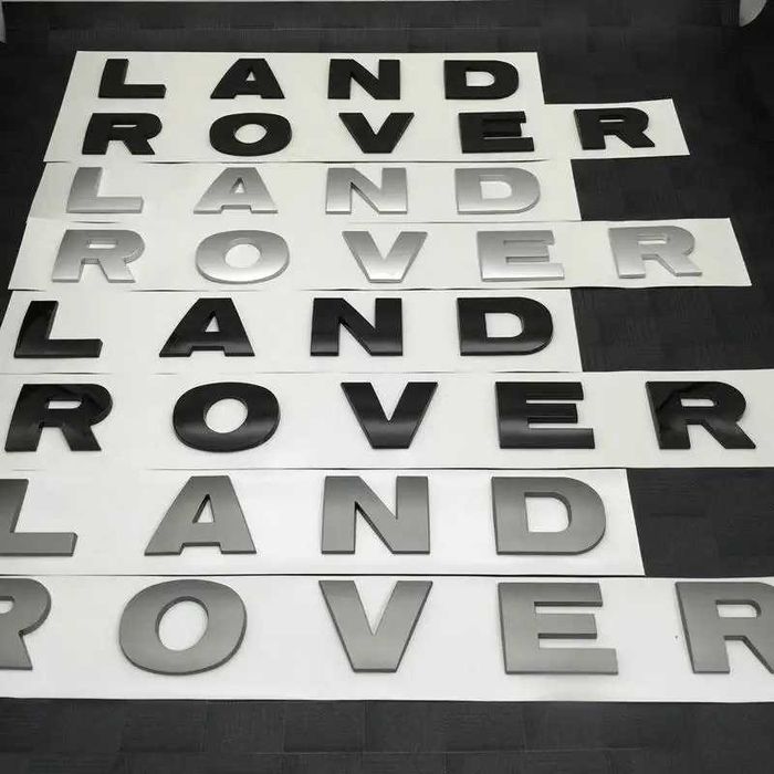 LAND e RANGE ROVER - centros de jante, emblemas, símbolos e letras