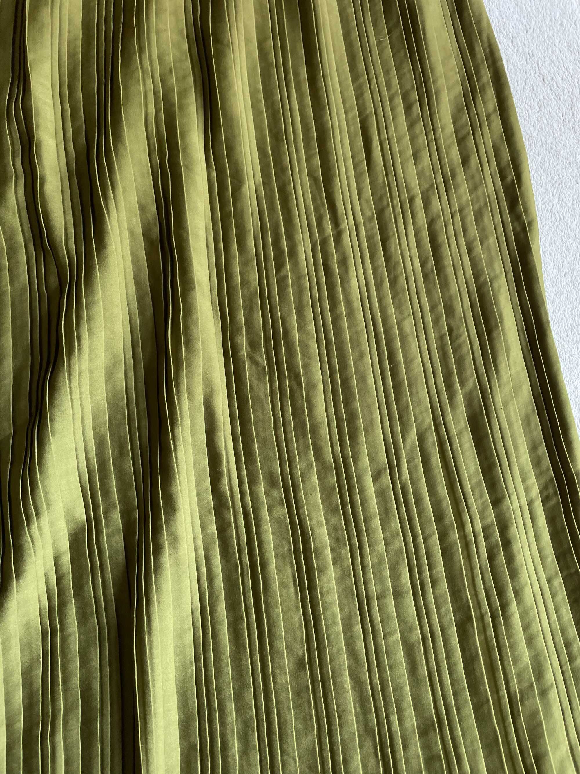 Damska plisowana spódnica zielona C&A XS(34)