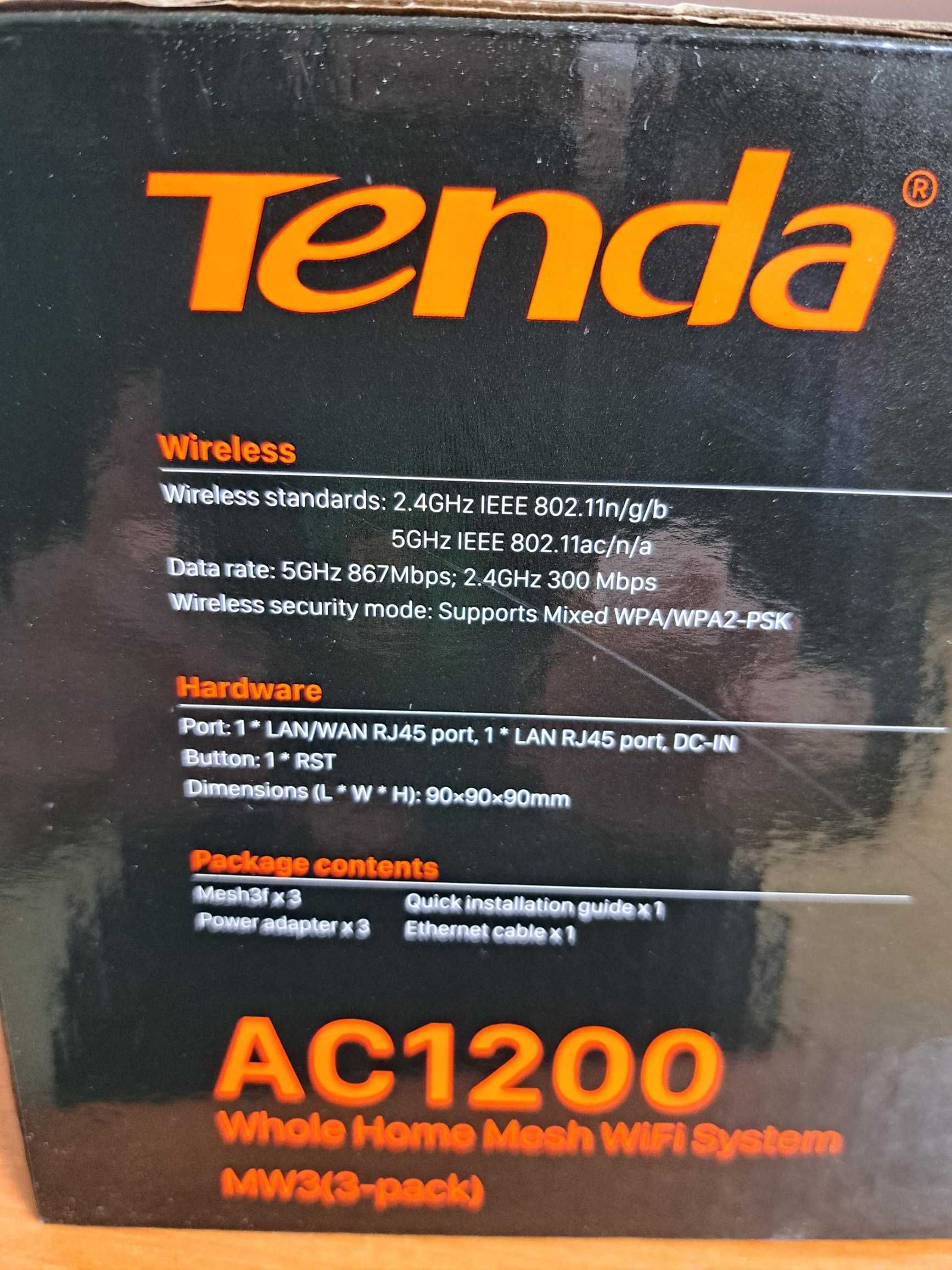 Tenda Nova  AC1200 Mesh WIFI System MW3 (3 - sztuki)