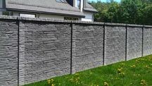 PROMO Ogrodzenie DWUSTRONNE BETONOWE barwione w masie 1,56m